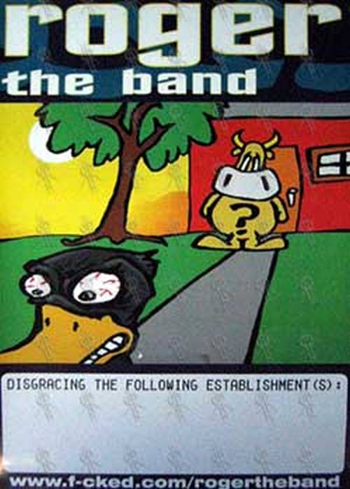 ROGER THE BAND - 'Disgracing The Following Establishment(s)' Gig Poster - 1