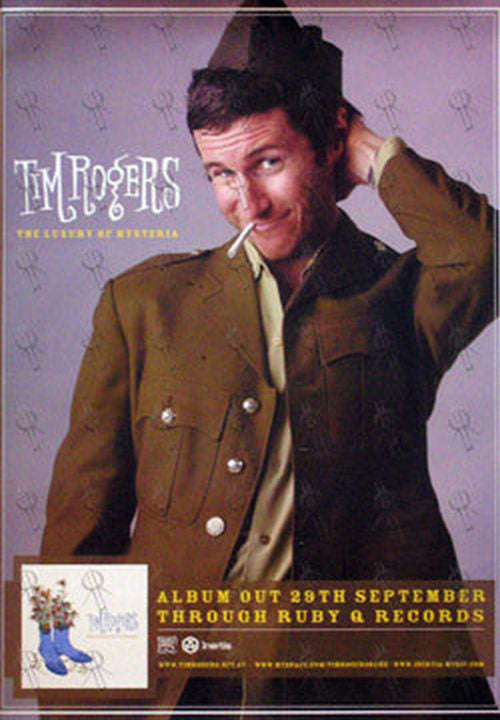 ROGERS-- TIM - 'The Luxury Of Hysteria' Small Album Promo Poster - 1