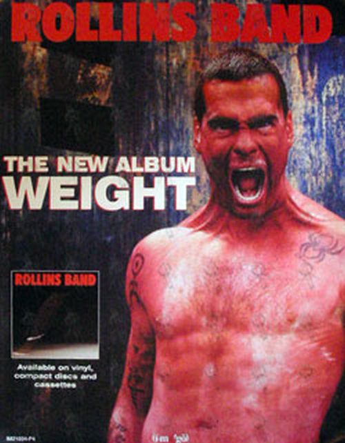 ROLLINS BAND - 'Weight' Album Promo Poster - 1