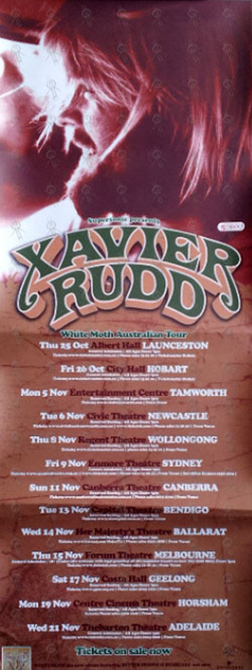 RUDD-- XAVIER - 'White Moth' 2007 Australian Tour Poster - 1