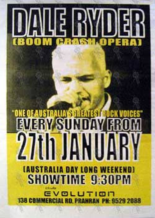 RYDER-- DALE - 'Every Sunday From 27th January 2002 Gig Poster - 1
