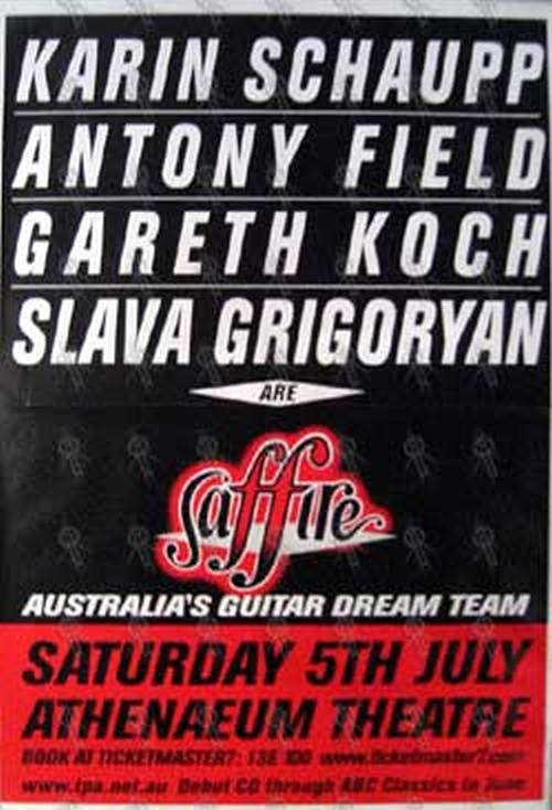 SAFFIRE - 'Athenaeum Theatre