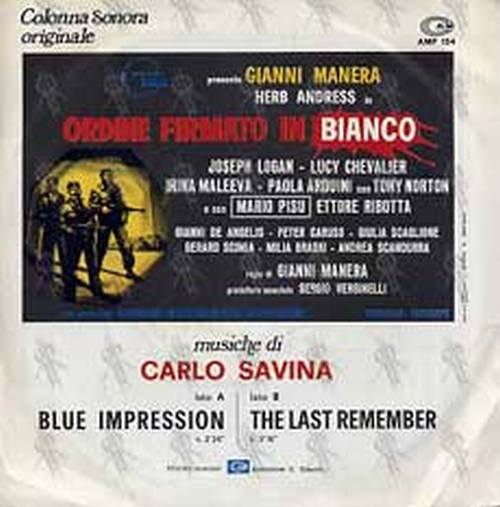 SAVINA-- CARLO - Ordine Firmato In Bianco - 2