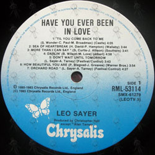 SAYER-- LEO - Have You Ever Been In Love - 3