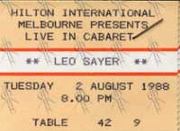 SAYER-- LEO - The Hilton
