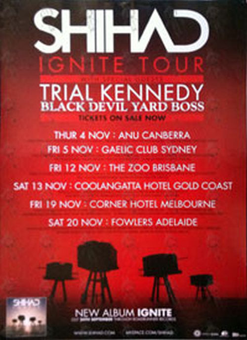 SHIHAD - 'Ignite' 2010 Tour Poster - 1