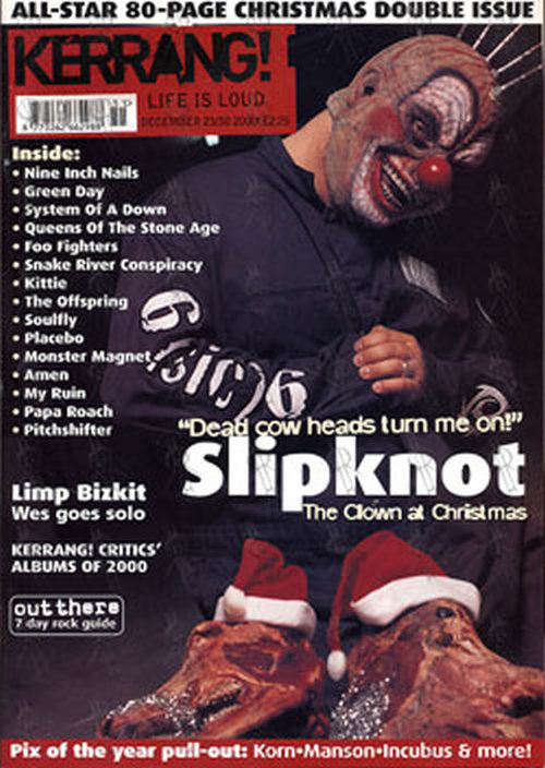SLIPKNOT - 'Kerrang!' - 23rd December 2000 - Clown On Front - 1