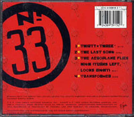 The Smashing Pumpkins – Thirty-Three, Australia 1996 Virgin – 7243 8 93915 2 7 CD Single The Smashing Pumpkins – Thirty-Three, Australia 1996 Virgin – 7243 8 93915 2 7 CD Single