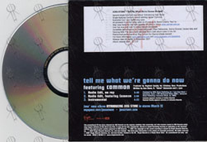 STONE-- JOSS - Tell Me What We're Gonna Do Now (featuring Common) - 2
