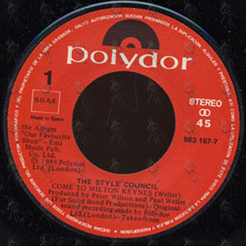 STYLE COUNCIL-- THE - Come To Milton Keynes - 3