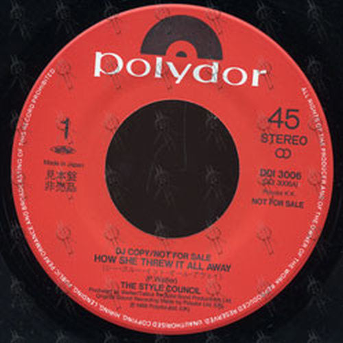 STYLE COUNCIL-- THE - How She Threw It All Away - 3