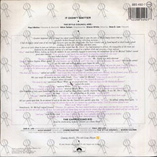 STYLE COUNCIL-- THE - It Didn't Matter - 2