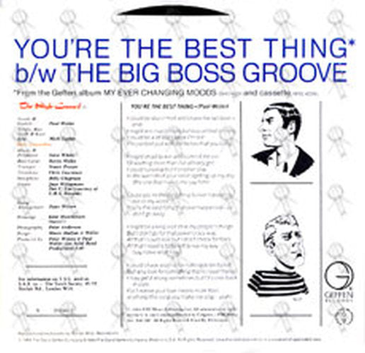 STYLE COUNCIL-- THE - You're The Best Thing - 2