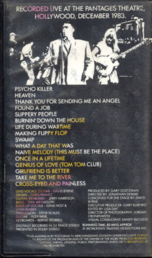TALKING HEADS - Stop Making Sense - 2