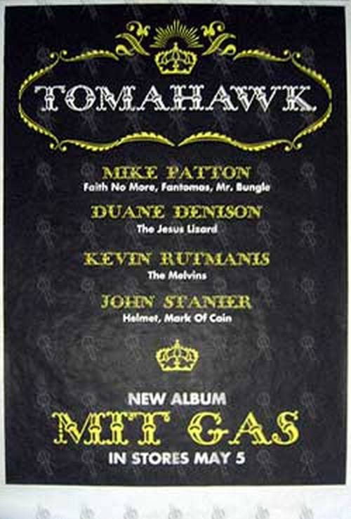 TOMAHAWK - 'MIT Gas' Band Member Poster - 1