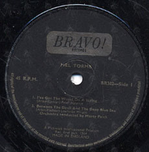 TORME-- MEL - I've Got The World On A String - 3