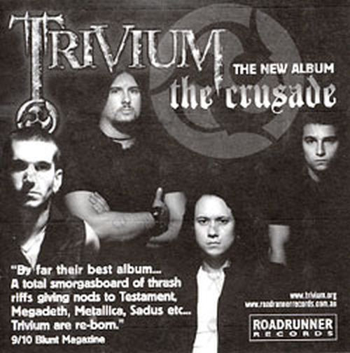 TRIVIUM - 'The Crusade' Promo Sticker - 2