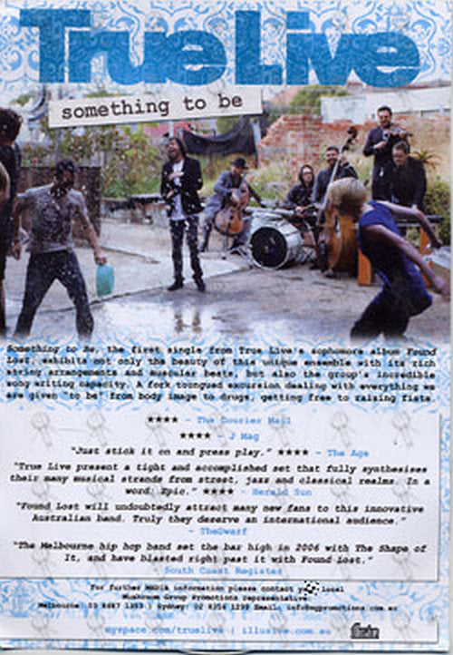 TRUE LIVE - Something To Be - 1