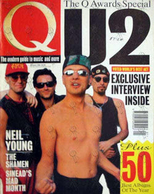 U2 - 'Q' - January 1993 - U2 On Cover - 1