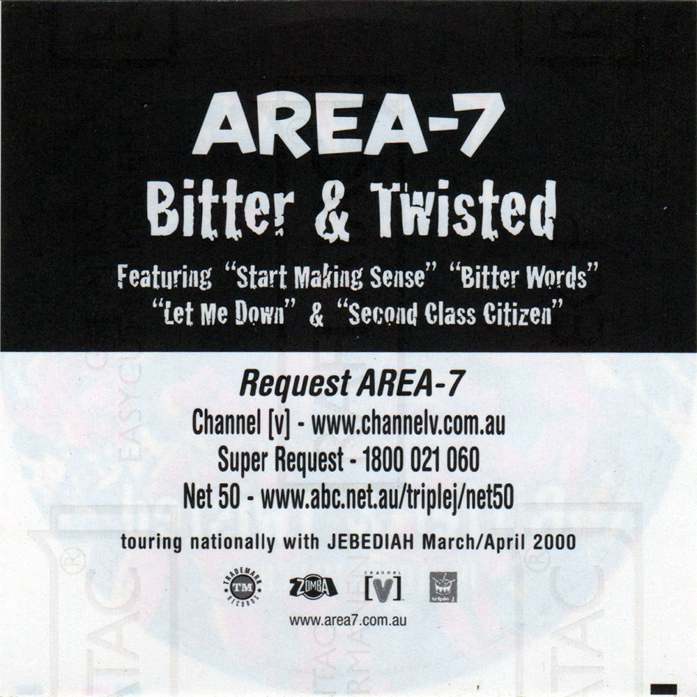 Bitter & Twisted Album Promo Sticker