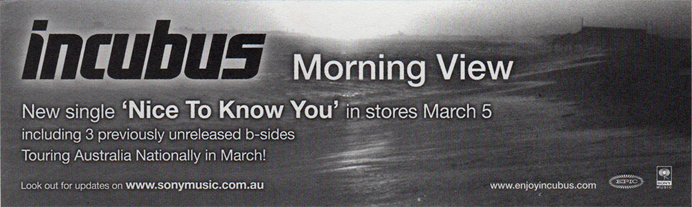 Morning View' Australian Tour Sticker