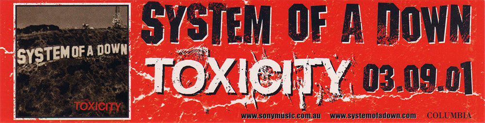 Toxicity Album Promo Sticker