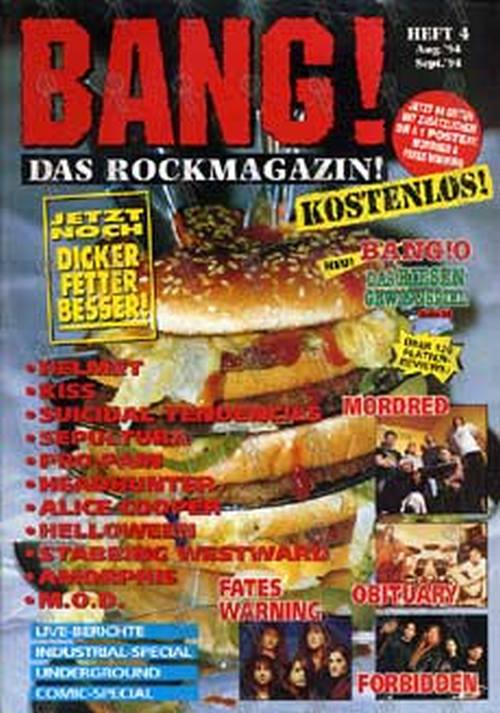VARIOUS ARTISTS - 'Bang! Das Rockmagazin!' - Book 4 Aug/Sept '94 - 1