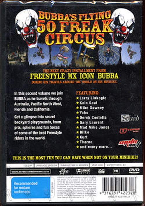 VARIOUS ARTISTS - Bubba&#39;s Flying 50 Freak Circus: Vol.2 - 2