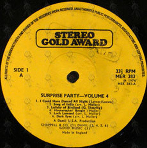 VARIOUS ARTISTS - Come To Our Suprise Party Vol. 4 - 3