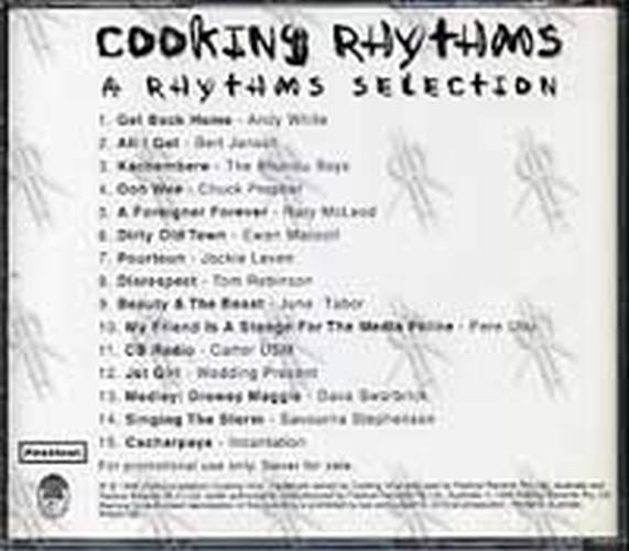 VARIOUS ARTISTS - Cooking Rhythms: Sampler 1998 - 2
