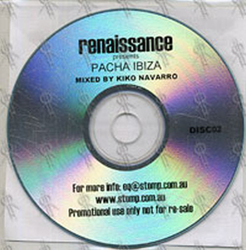 VARIOUS ARTISTS - Renaissance Presents Pacha Ibiza: Kiko Navarro - 2