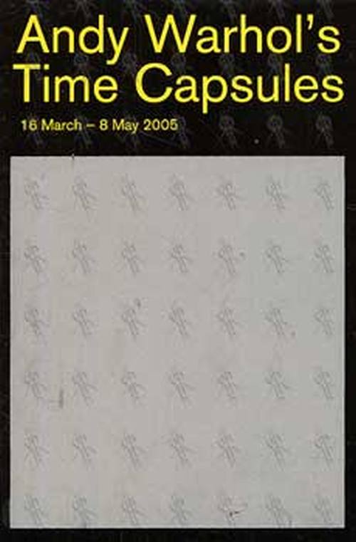 WARHOL-- ANDY - 'Andy Warhol's Time Capsules' NGV Exibition Promo Card - 1