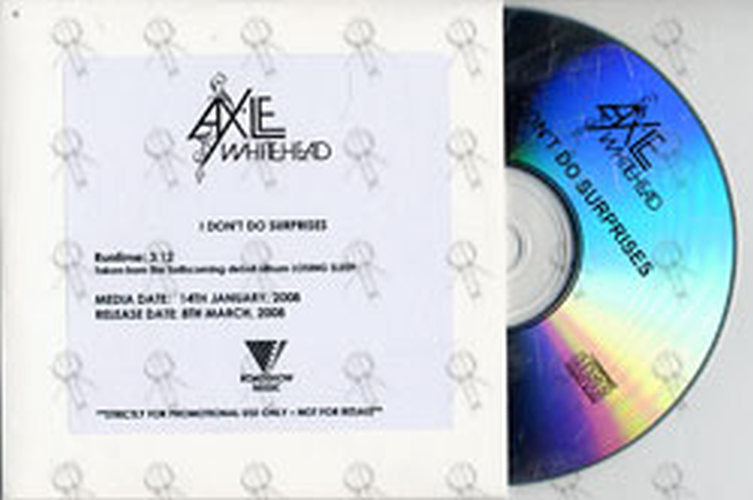 WHITEHEAD-- AXLE - I Don't Do Surprises - 1