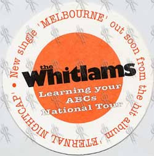 WHITLAMS-- THE - Learning Your ABCs Tour/'Melbourne' Single Coaster - 1