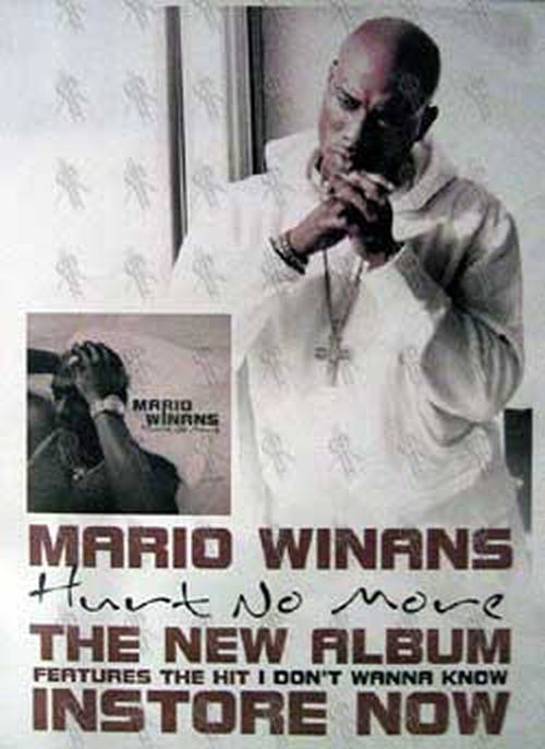 WINANS-- MARIO - 'Hurt No More' Album Poster - 1