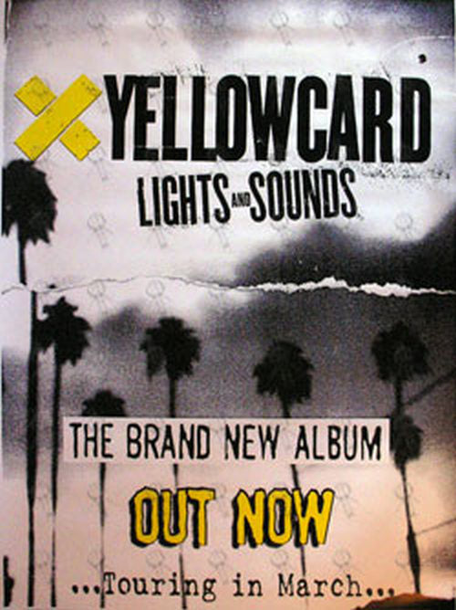 YELLOWCARD - 'Lights And Sounds' Album Promo Poster - 1