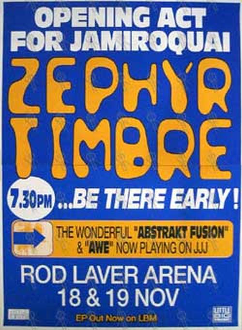 ZEPHYR TIMBRE - 'Rod Laver Arena