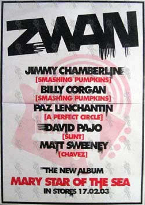 ZWAN - 'Mary Star Of The Sea' Album Poster - 1