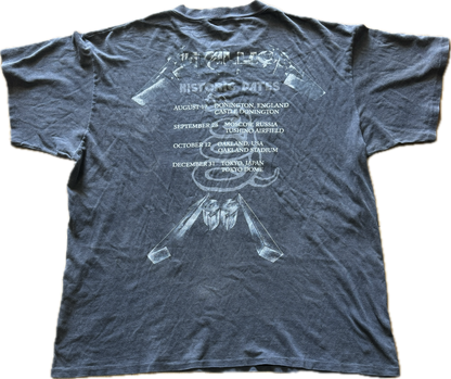 Historic Dates Black Album Vintage Tour Shirt
