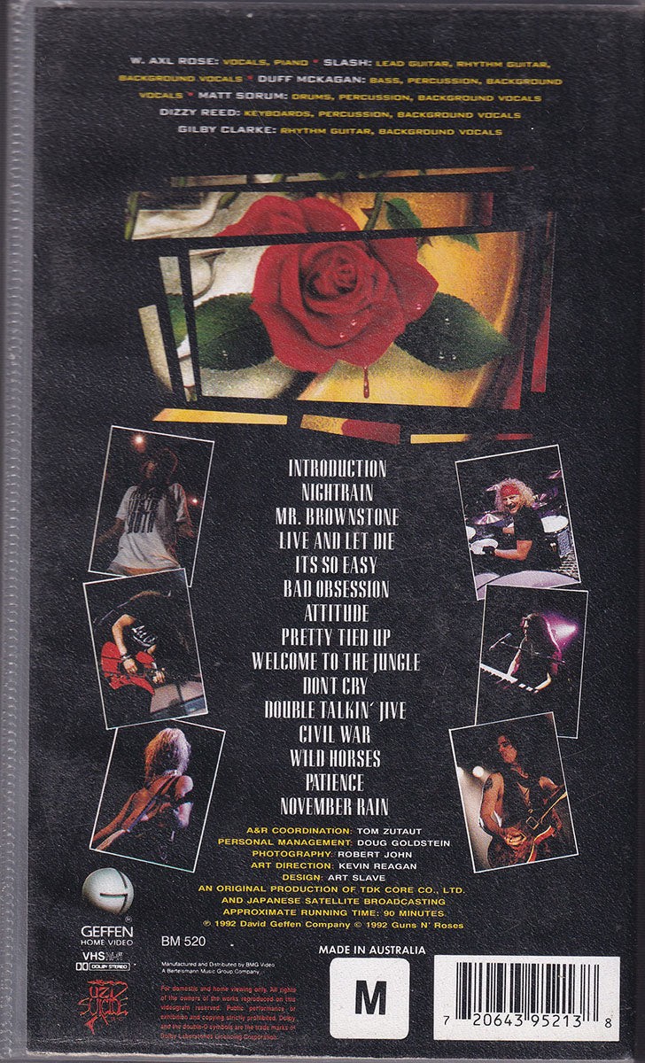Use Your Illusion I World Tour 1992 In Tokyo