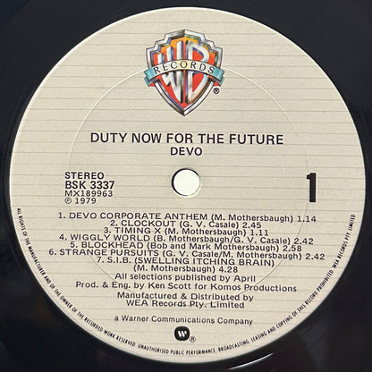 Duty Now For The Future