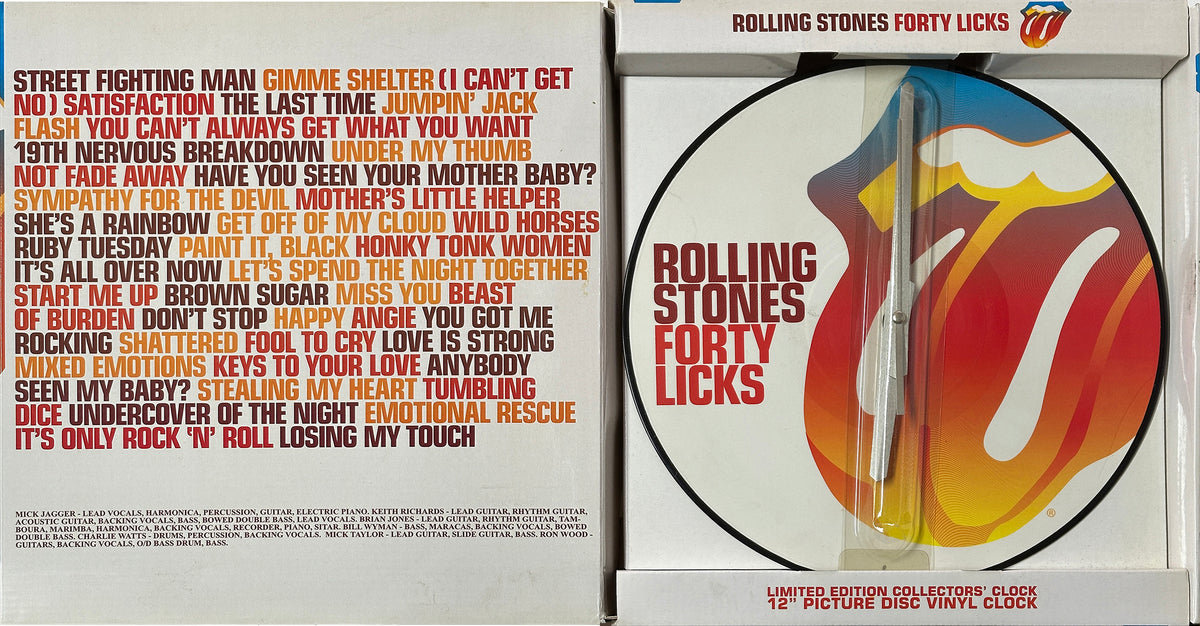 Rolling Stones Forty Licks Clock