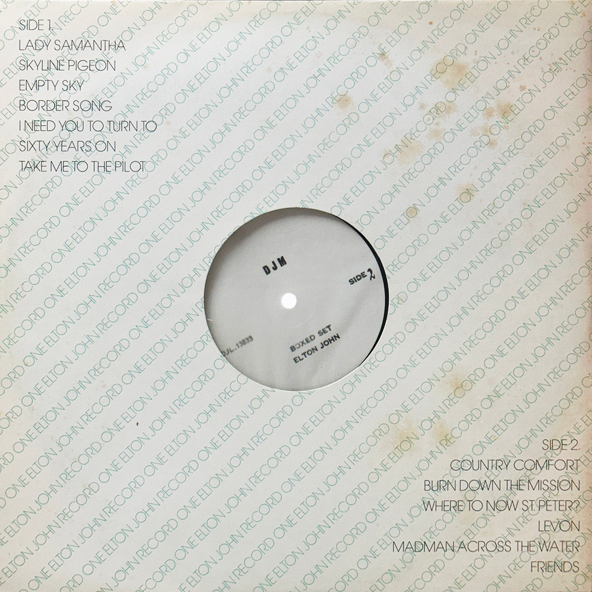 The Definitive Elton John (Test Pressings)