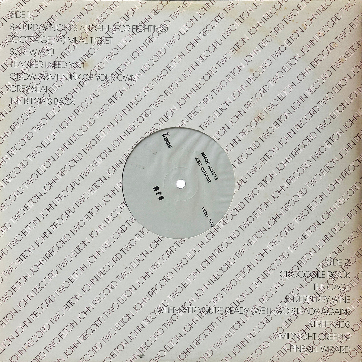 The Definitive Elton John (Test Pressings)