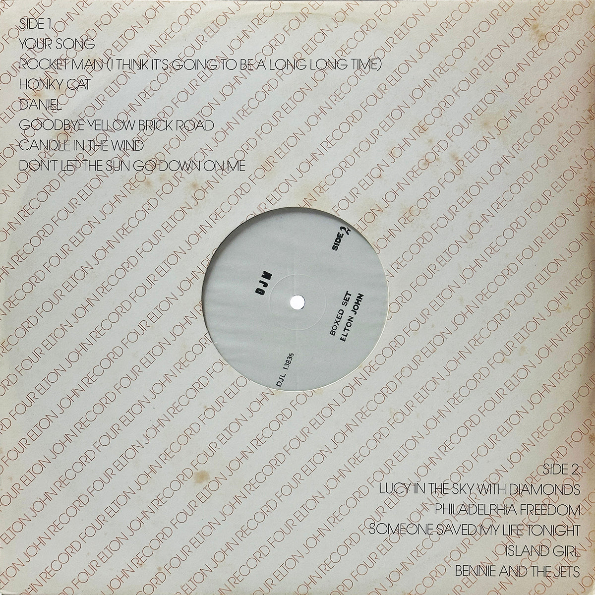 The Definitive Elton John (Test Pressings)