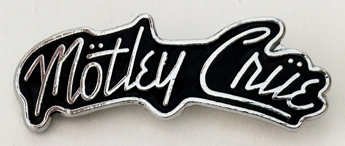 Motley Crue Black Enamel Badge