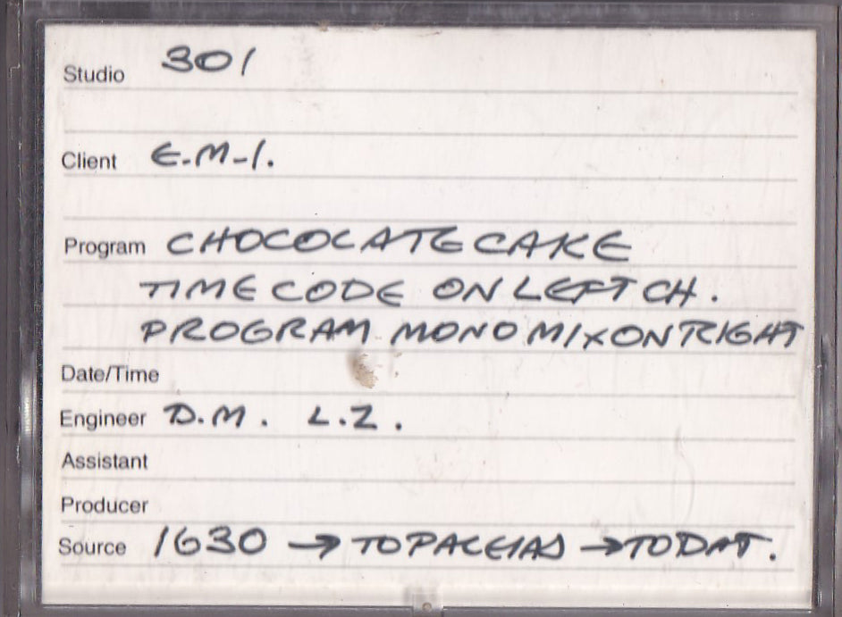 Chocolate Cake DAT Tape