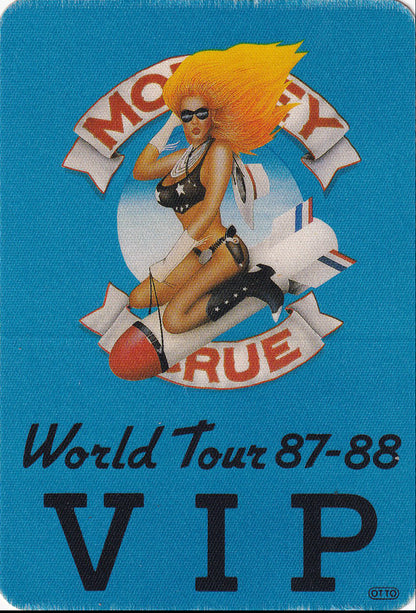 Motley Crue 'Girls Girls Girls' World Tour 87-88 After Show Pass