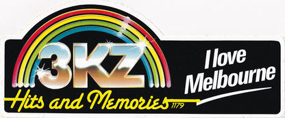3KZ Hits And Memories I Love Melbourne Sticker
