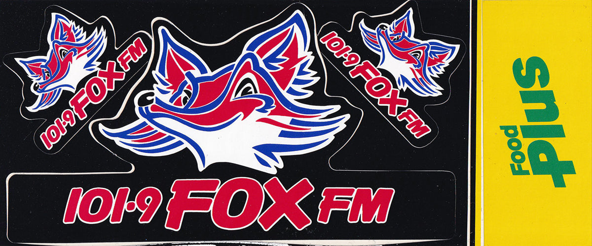 Vintage Black 101.9 FOX FM Sticker Sheet – Rare Records